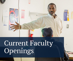 Current faculty openings