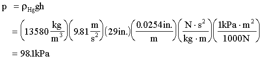 Applications of Hydrostatics